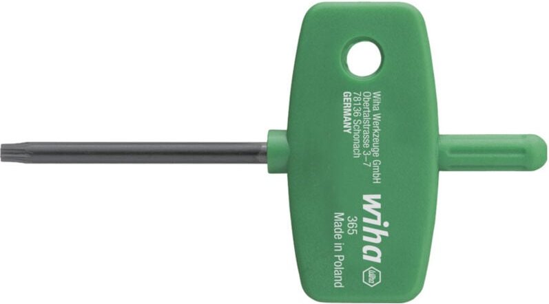 Stiftschlüssel mit Schlüsselgriff torx® schwarzoxidiert T6 (01350) - Wiha