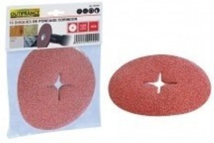 Schleifpapier aus Korund für Bohrmaschine Ø 127 mm Gr. 40 – Outifrance