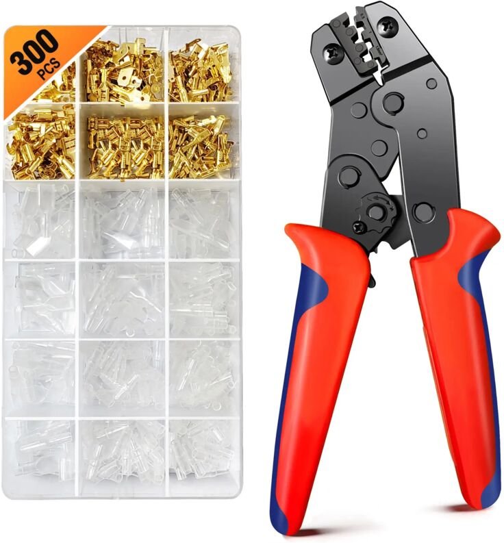 Day Plus - Dayplus Crimpzange Quetschzange Für Unisolierte Kabelschuhe 0,5-1,5mm² Zange