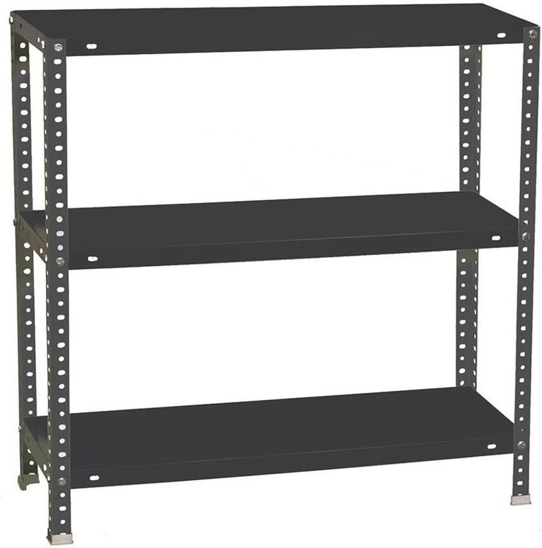 Simonrack Metallregal Anthrazit 3 robuste Regalböden