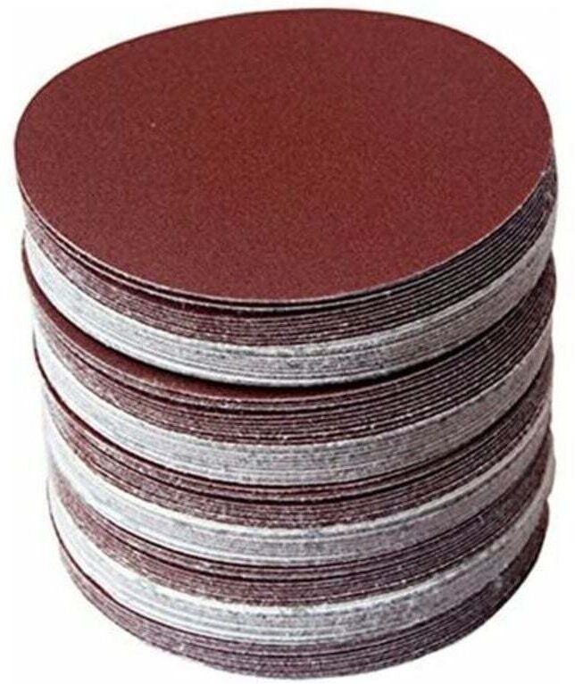 120 Stück/Set 6 Zoll 150 mm runde Schleifpapierscheiben Sandblätter Körnung 80/100/120/180/240/320 Schleifscheibe und Ha...