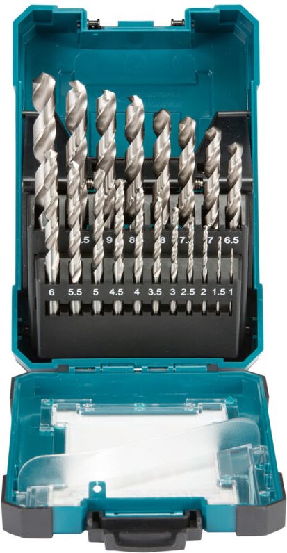 19-tlg. hss-g Bohrerset hss-g • Metall • 19 teilig • 1 - 10 mm - Makita