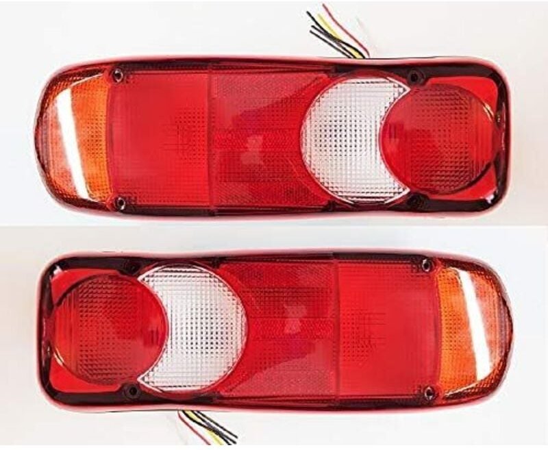 2 Rückleuchten für lkw, Muldenkipper, Traktor, Anhänger, Fahrgestell – Universalbirnen, die mit 12 v und 24 v funktionie...