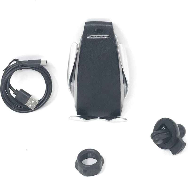 Smartphone Halterung mit Kabellosem Ladegerät Eleganter Halter mit integriertem Wireless Charger