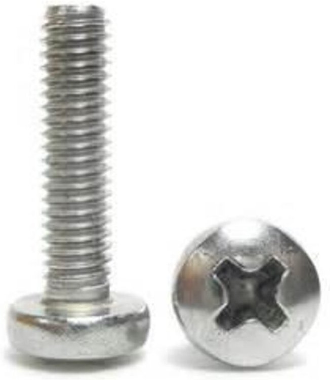 Ultima Schraube Fixieren Kleben Pozidrive Weiß 6x30mm