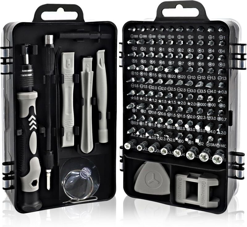 115-in-1 Präzisionsschraubendreher-Set für Uhrenreparaturen, geeignet für Computer, Handys, Laptops, PS5, Xbox, Spielzeu...