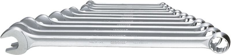 Thumbnail - 7 XL-0111 Ring-Maulschlüssel-Satz, extra lang, 11-teilig 8-22 mm