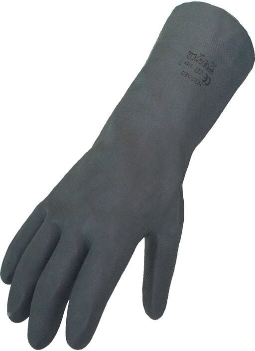 Thumbnail - ASATEX 3470/8 Chemikalienhandschuhe Größe 8 schwarz EN 388, EN 374 PSA-Kategori
