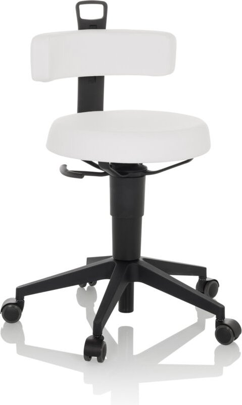 Arbeitshocker / Balancestuhl TOP WORK FLEX PU weiß hjh OFFICE