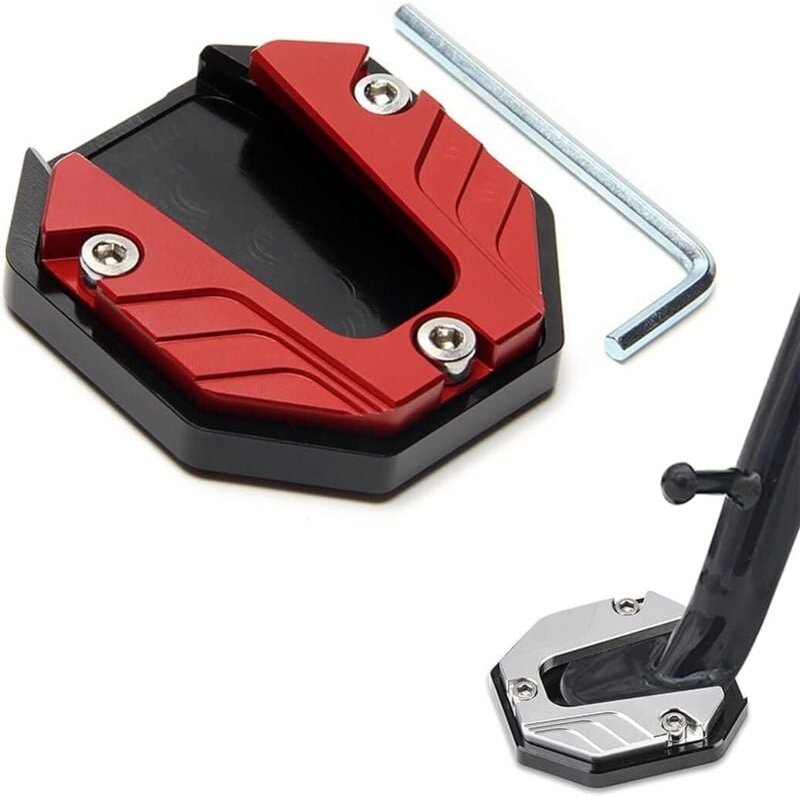 Universal Motorrad Ständer Unterstützung Erweiterung Fuß Kickstand Platte Kissen Kickstand Verlängerung Seitenständer Fu...
