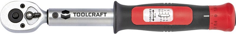 Toolcraft - 1525064 Drehmomentschlüssel 1/4' (6.3 mm) 3 - 15 Nm