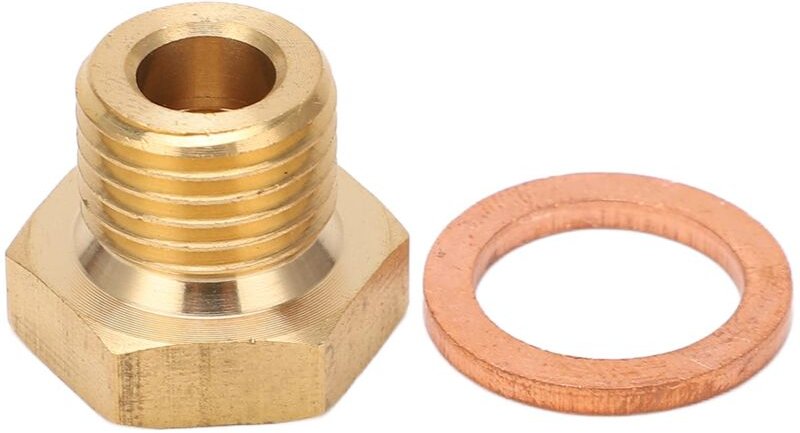 Zoternen - Aramox Druck-Temperaturanzeige-Sender-Adapter, Gewindeadapter 1/8 Zoll npt auf M14 x 1,5 Stecker Universal-Au...