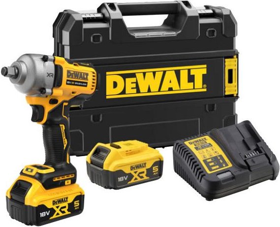 Dewalt - Akku-Schlagschrauber DCF891P2T, 2x 5,0 Ah und Ladegerät in TSTAK-Box
