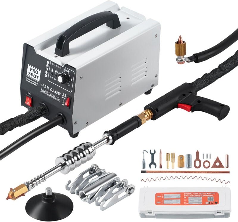 Mophorn - Bolzenschweißgerät-Dellenreparaturset, Autokarosserie-Punktschweißgerät zum Dellenziehen mit 7 Schweißmodi und...