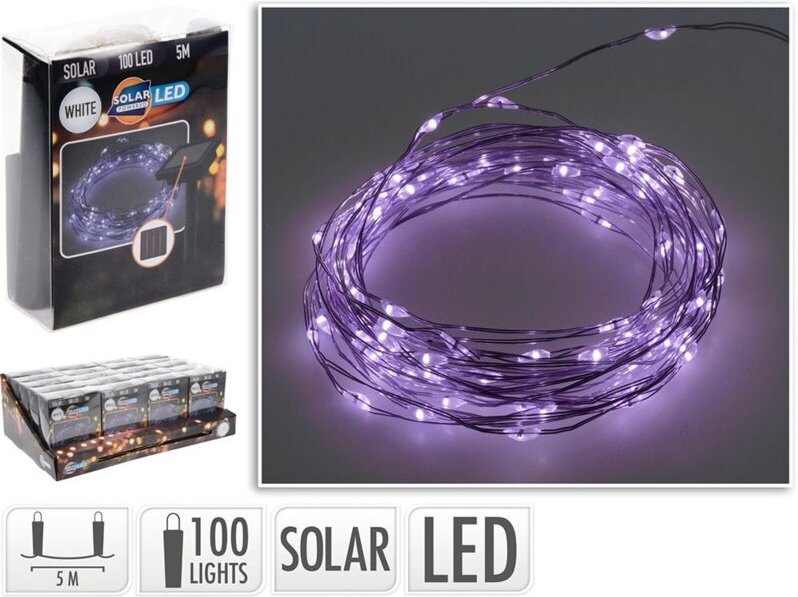 mLED Girlande Violett IP44 Solar 5m BASICS