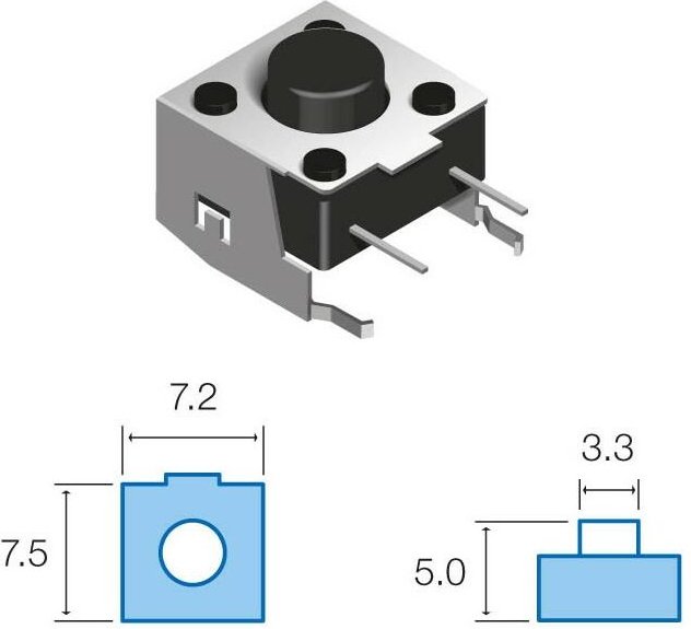 Mikro-Drucktaster Horizontal Touch