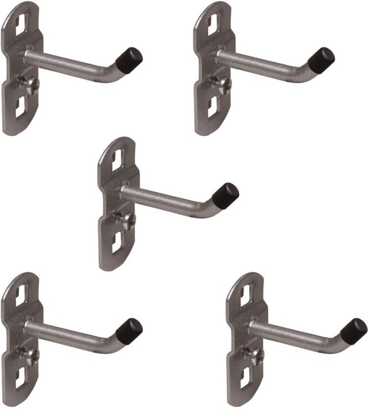 Werkzeughalter 5 Stk 50mm Hackenende schräg Lochwand Haken für Werkzeugwand