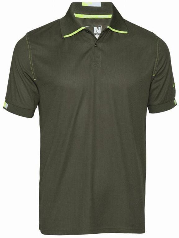Polo - NORTH WAYS - Beven khaki/neongelb T.3XL 1404 khaki 3XL