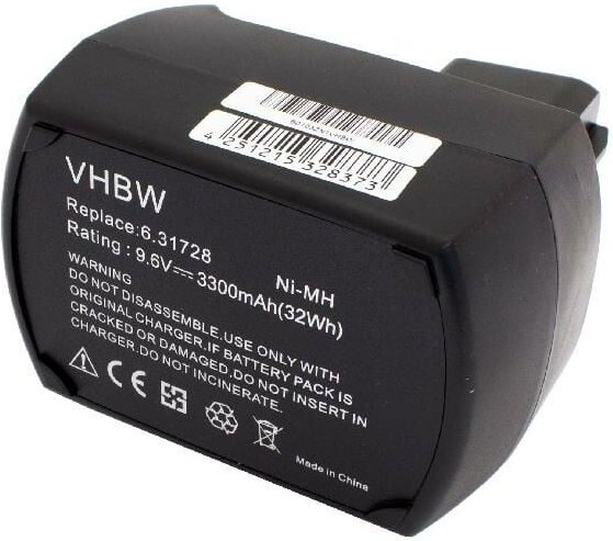 vhbw 1x Akku kompatibel mit Metabo BSZ9.6, BSZ9.6 Air cooled, BSP9.6, BSZ9.6IM Plus, BSZ9.6 Impuls Elektrowerkzeug (3300...