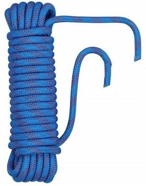 FOREHILL 10 mm 10 m Doppelhaken-Kletterseil aus verschleißfestem Polyester