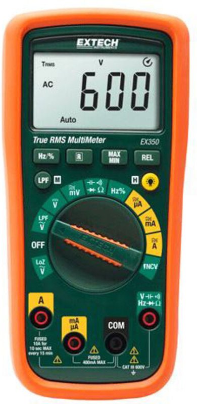 Extech EX350 Hand-Multimeter digital CAT III 600 V Anzeige (Counts): 4000