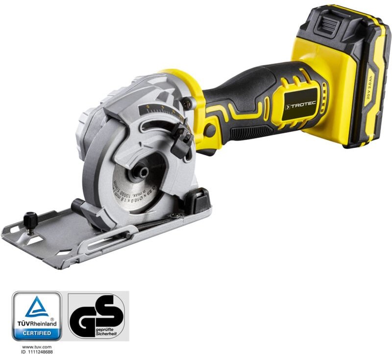 Akku-Mini-Handkreissäge pcss 05-20V inkl. Akku und Ladegerät - Trotec