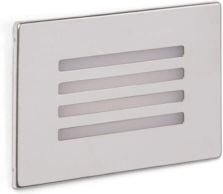 LED-Wandleuchte Außen 3W Einbau Adam Silber