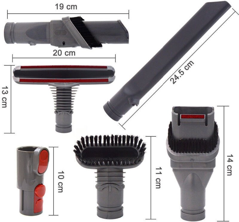 YMYNY Ersatz-Zubehörset für Dyson V8 V7 V6 V10 SV10 SV11 Staubsauger – Ersatzteile, Bürsten, Werkzeuge und Zubehör für D...