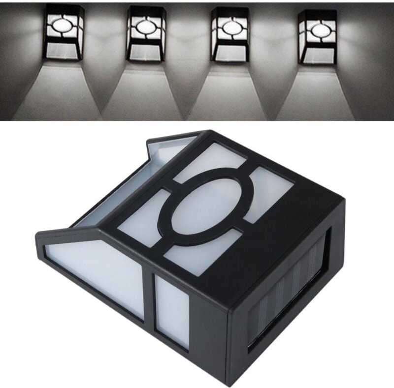 Solarleuchten für den Außenbereich, kabellose Wandleuchte, wasserdicht, Retro-Wandlampe mit Sensor für Terrasse, Zaun, T...