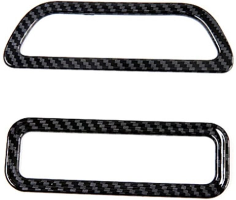 Tlily - Für Kia Carnival KA4 2020 2021 2022 Auto Kohlefaser Scheinwerferschalter Knopfabdeckung Blendrahmen Dekor Aufkle...