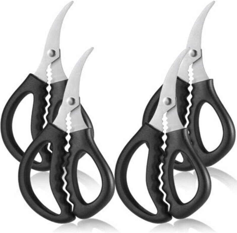 Küchenschere aus Edelstahl für Garnelen, Hummer, Fisch, Krabben und Meeresfrüchte