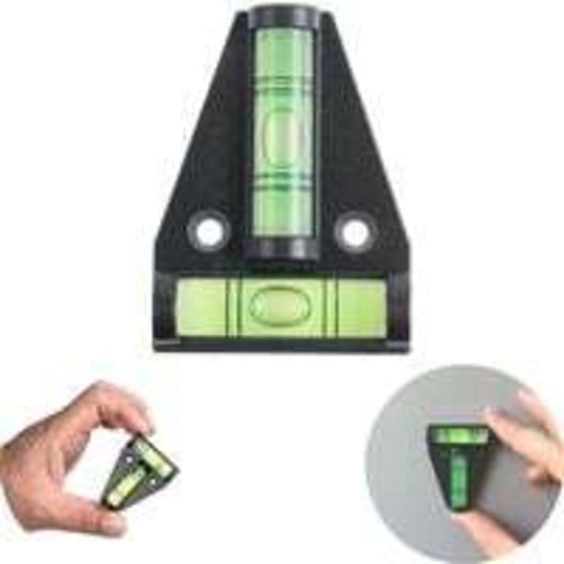 Ersandy - T-förmige Wasserwaage, magnetisch, kleine praktische Wasserwaage für Wohnmobil, mit Magnet, Wasserwaage für Va...