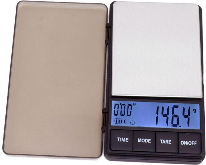 Kleine, empfindliche und genaue Kaffeewaage, 1000 g, 0,1 g, digitale Taschen-Kaffeewaage mit Timer-Tara-Funktion mumu