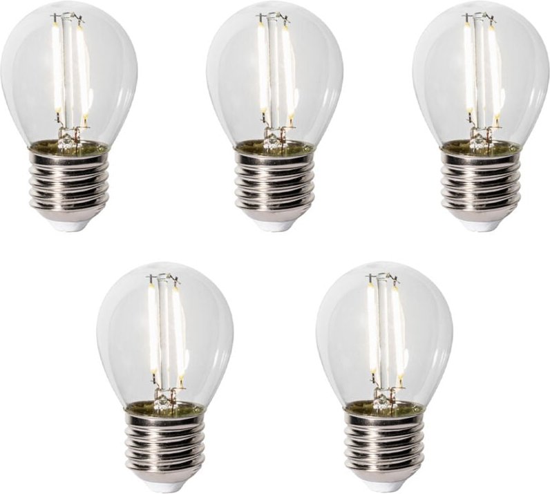 Luedd - 5er-Set E27 LED-Lampen P45 Dämmerungssensor 3W 250 lm 3000K
