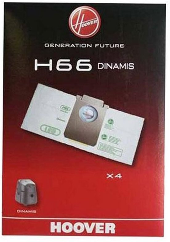 Ersatzteil - 4er Pack Staubsaugerbeutel H66 - Hoover