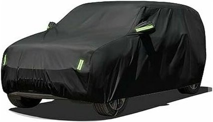 Mumu - Wasserdichte SUV-Autoabdeckung, 480 x 175 x 150 cm, Schwarz, für den Außenbereich