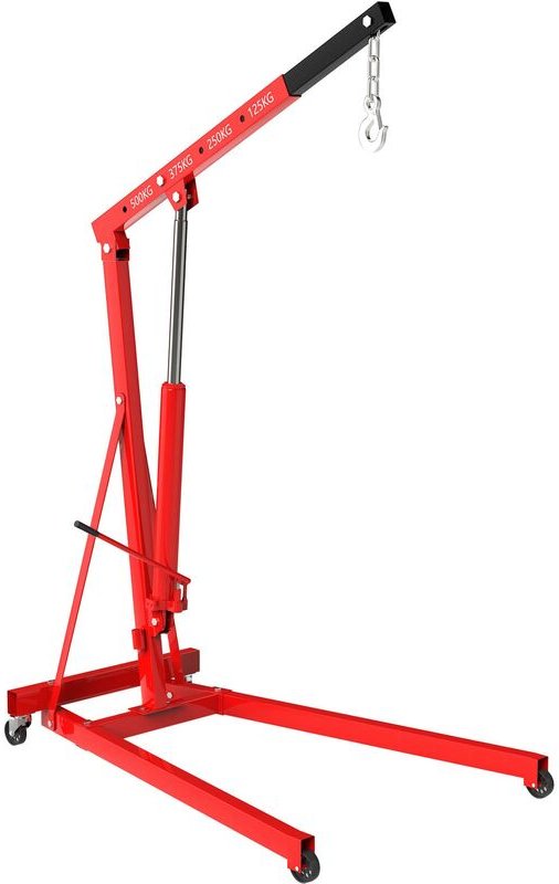 Werkstattkran für Lasten bis 500 kg, Motorheber mit 830-1280 mm Hubarm, Lastkran Motorheber, Motorkran Schwerlastkran