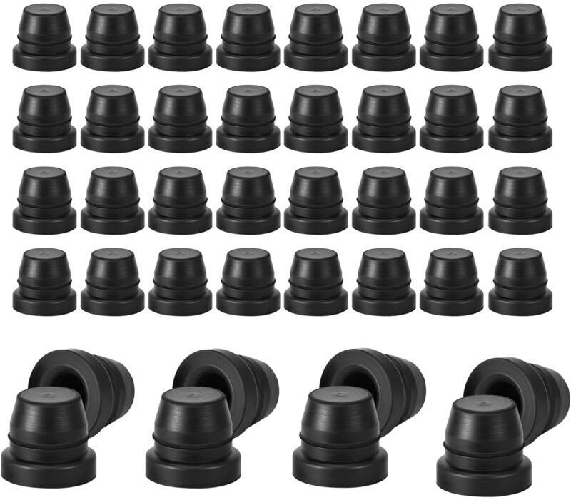 40 Stück Bremsenentlüftungsschraubenkappen, 6-mm-Schmiernippelkappe, staubdichte Abdeckung, universelles Kfz-Zubehör
