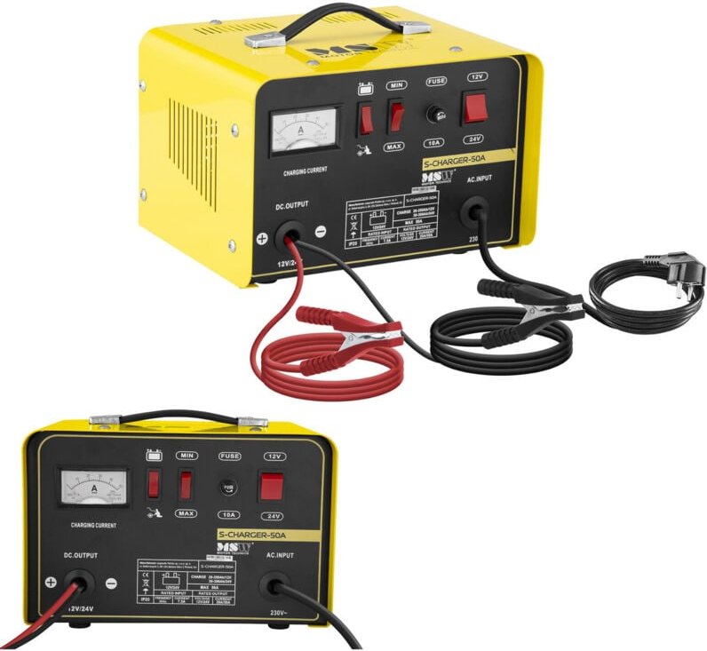 MSW - Autobatterie Ladegerät 12V Kfz Pkw Ladegerät Batterie Starthilfe 12 24 v 20 30 a