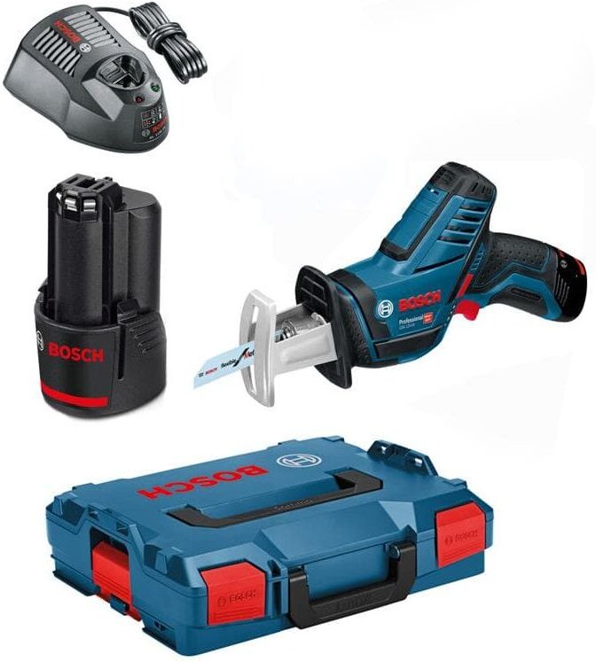 Bosch Akku-Säbelsäge gsa 12V-14 Professional 2x 3,0 Ah Akkus + Lader in l-boxx