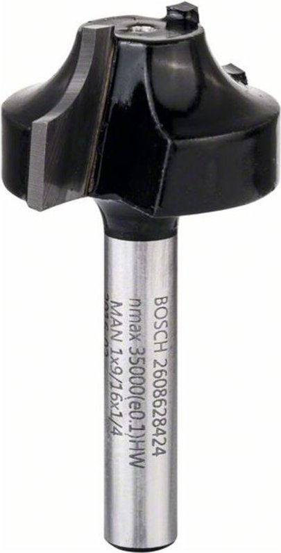 PROFILfräser e 1/4, R1 6,3 mm, d 25,4 mm, l 14 mm, g 46 mm - Bosch