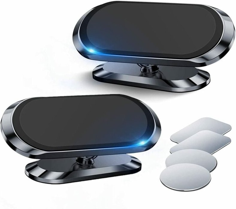 2 Stück Magnetischer Autotelefonhalter Autotelefonhalter 360° drehbarer magnetischer Autotelefonhalter
