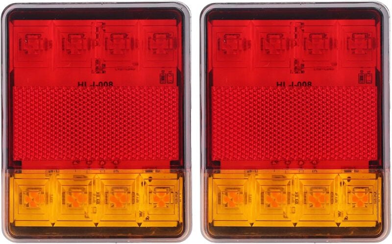 Rücklicht, helles, energiesparendes, stoßfestes Multifunktions-Rücklicht mit 8 LEDs für ATV-Anhänger.