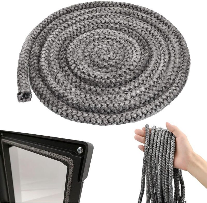 1 Stück Dichtungseinsatz, Kamindichtung für Holzofen, Dichtung, Holzofen, Holzofen, Holzofen, 10 mm, Dichtungsschnur für...