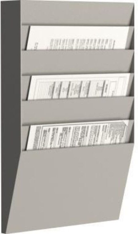 Wand-Sortiertafel h 6F A4H1X6.02 din A4 grau - Paperflow