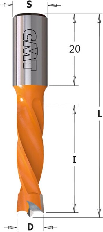308.160.12 Bohrspitze Für Raues Hw S=10x20 D=16x30x57.5 Sx
