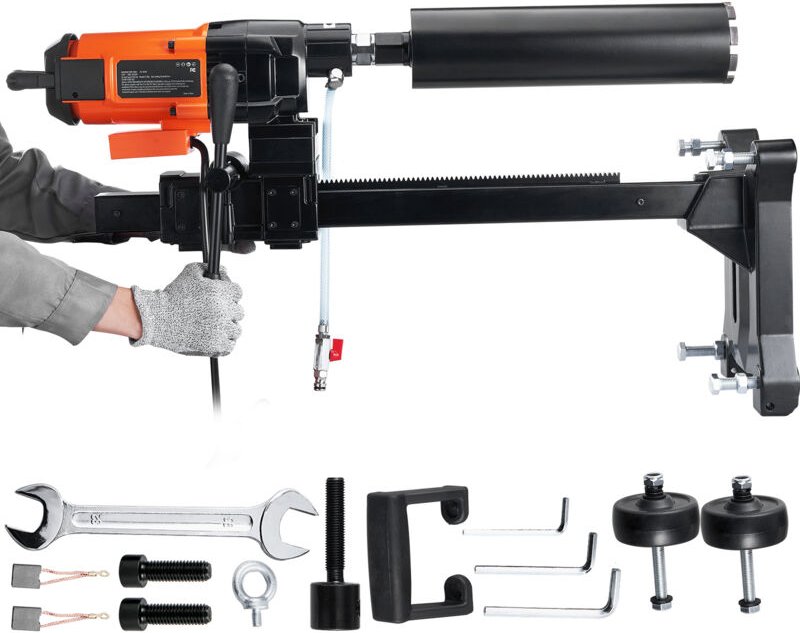 3200W Betonkernbohrgerät Diamant-Bohrmaschine 750RPM Rollen,Diamant Bohranlage - Mophorn