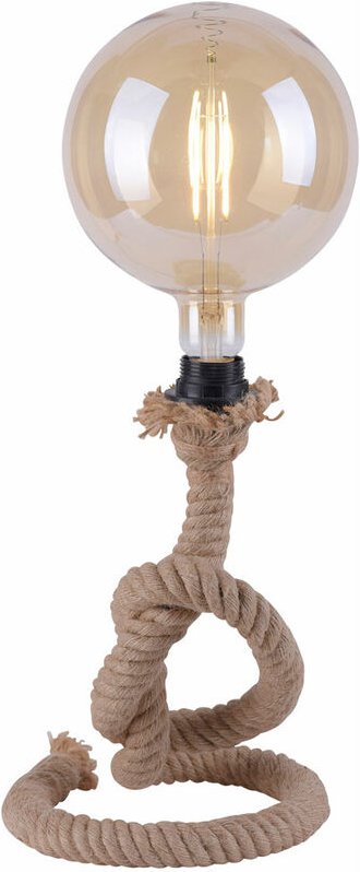 Etc-shop - Schreib Nacht Tisch Leuchte retro Seil Wohn Ess Zimmer Beistell Beleuchtung Vintage Design Lese Lampe
