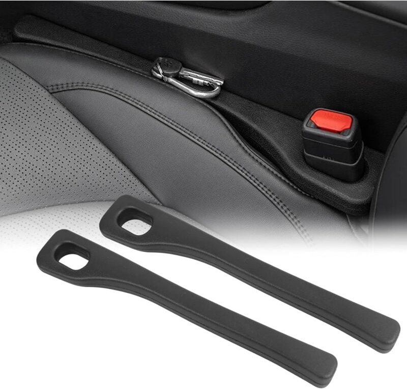 Sollbry - 2er-Pack Autositz-Lückenfüller, PU-Leder-Sitzlückenfüller für LKWs, SUVs, Fahrzeuge, Autos, 40,5 x 6,5 x 3,3 c...