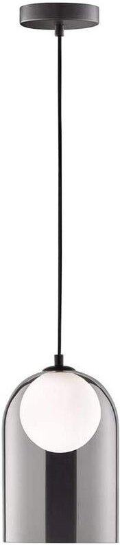 Licht-erlebnisse - Hängeleuchte Schwarz Weiß G9 Glas Schirme Modern Pendelleuchte